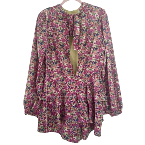 Endless Rose Floral Longsleeve Romper - Picture 2 of 7